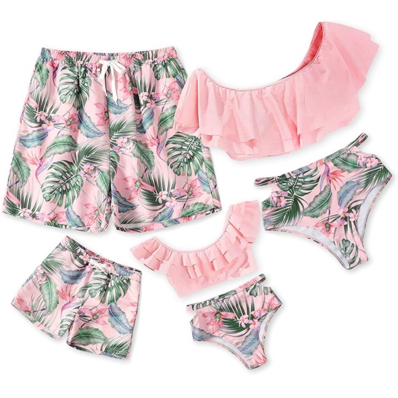 NWT - IFFEI Family Matching Swimwear Trunk Printed- Size XL - Picture 5 of 5